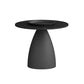 Mid-Century Modern Pedestal Metal Tray Top Round Single Coffee Table 24"L x 24"W x 18"H Black Clearhalo 'Coffee & Accent Tables' 'Coffee Tables' 'coffee_tables' 'furn' 'furn_coffee_tables' 'Furniture' 'Living Room Furniture' 6119150