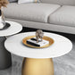 Mid-Century Modern Pedestal Metal Tray Top Round Single Coffee Table Clearhalo 'Coffee & Accent Tables' 'Coffee Tables' 'coffee_tables' 'furn' 'furn_coffee_tables' 'Furniture' 'Living Room Furniture' 6119157