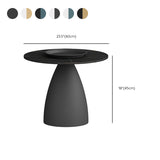 Tavolino rotondo del vassoio in metallo moderno della metà del secolo