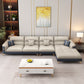 40.15 "H Faux Leather Flar La Vared Arm Sofa & Chaise for Living Room