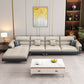 40.15 "H Faux Leather Flar La Vared Arm Sofa & Chaise for Living Room