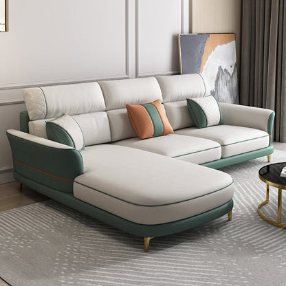 Glam da 38,18 "h divano e chaise del braccio svasato per soggiorno per soggiorno