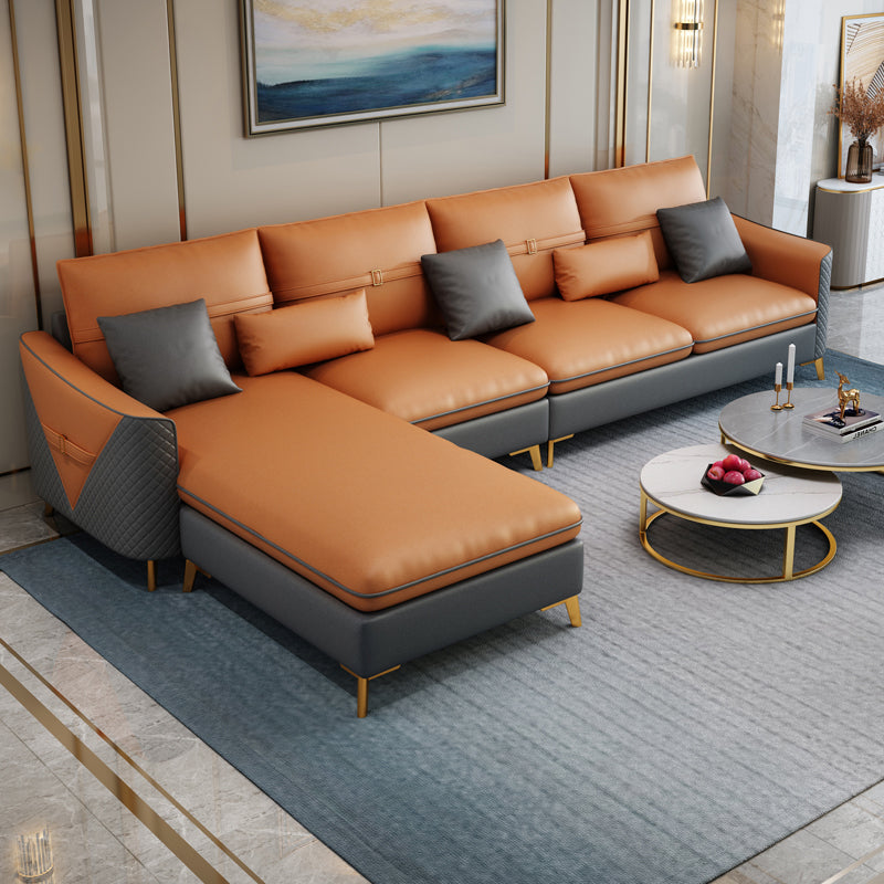 34,64 "H FAUX CUIR SOFFRAGE ÉVALABLE SOFA et chaise pour le salon