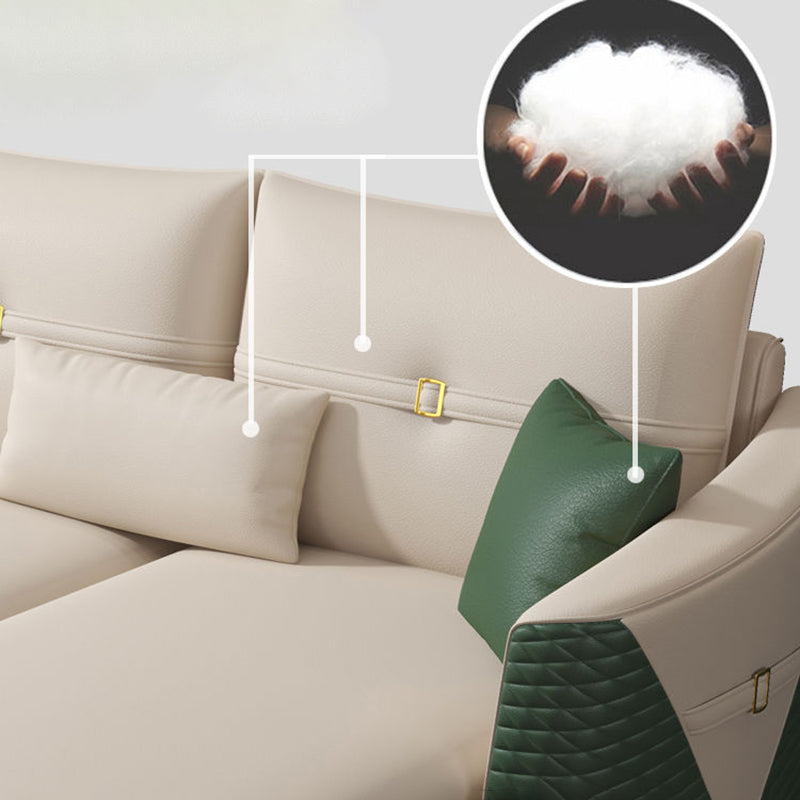 34,64 "H FAUX CUIR SOFFRAGE ÉVALABLE SOFA et chaise pour le salon