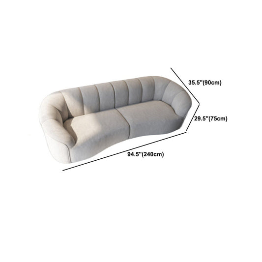 29,52 "Hochtuxedo-Armsofa grau moderner 3/4-Sitzer-Stoffsofa