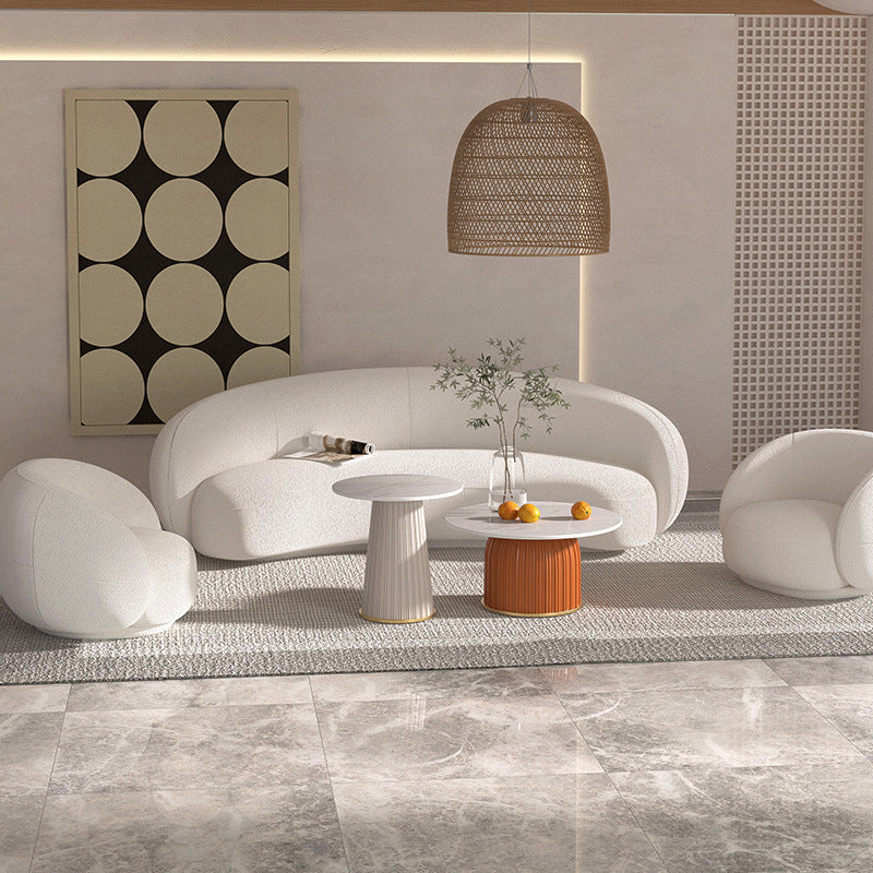 Contemporary Sloped Arm Curved Sofa Tight Back Seating for Living Room Clearhalo 'furn' 'furn_sofas' 'Furniture' 'Living Room Furniture' 'Sofa' 'sofas' 6119356