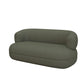 Modern 1/2-seater Faux Leather Sofa U-shaped Tuxedo Arm Sofa 63"L x 31"W x 28"H Green Clearhalo 'furn' 'furn_sofas' 'Furniture' 'Living Room Furniture' 'Sofa' 'sofas' 6119372