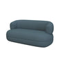 Modern 1/2-seater Faux Leather Sofa U-shaped Tuxedo Arm Sofa 63"L x 31"W x 28"H Blue Clearhalo 'furn' 'furn_sofas' 'Furniture' 'Living Room Furniture' 'Sofa' 'sofas' 6119376