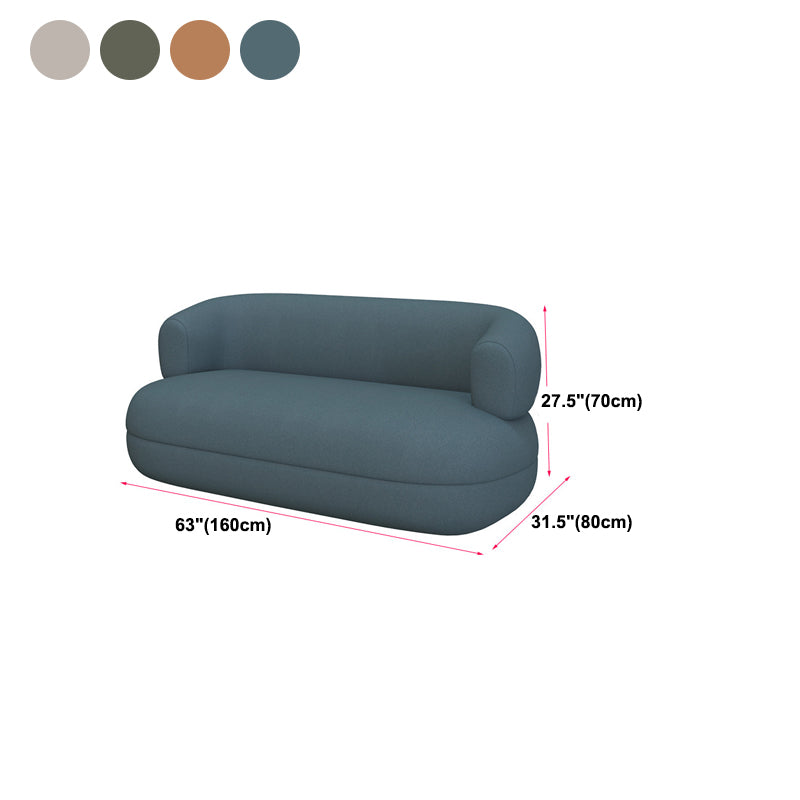 Modern 1/2-seater Faux Leather Sofa U-shaped Tuxedo Arm Sofa Clearhalo 'furn' 'furn_sofas' 'Furniture' 'Living Room Furniture' 'Sofa' 'sofas' 6119388
