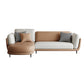 37,8 "H FAUX CUIR SOFFRAGE ÉVALABLE SOFA et chaise pour le salon