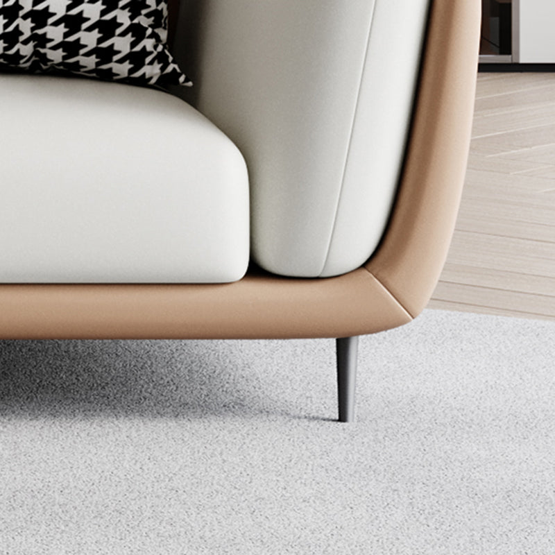 37,8 "H FAUX CUIR SOFFRAGE ÉVALABLE SOFA et chaise pour le salon