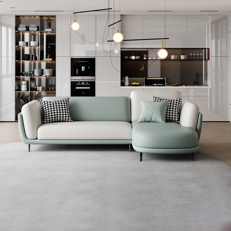 37,8 "H FAUX CUIR SOFFRAGE ÉVALABLE SOFA et chaise pour le salon