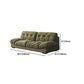 3/4-seater Modernism Suede Sofa 30.7" High Armless Sofa in Green