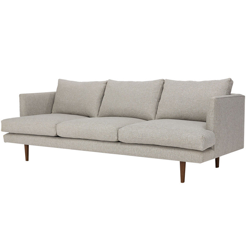 Contemporary Tuxedo Arm Sofa Fabric Standard Sofa with Pillows 110.2"L x 35.4"W x 32.3"H Clearhalo 'furn' 'furn_sofas' 'Furniture' 'Living Room Furniture' 'Sofa' 'sofas' 6119476