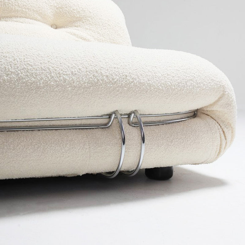 Divano standard di divano a bracciale senza armi contemporaneo per soggiorno