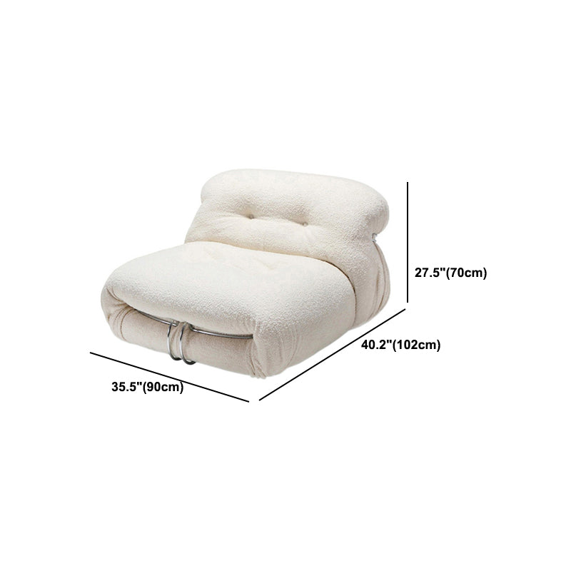 Divano standard di divano a bracciale senza armi contemporaneo per soggiorno