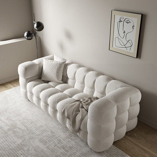 Zeitgenössisches Smoking -Arm -Sofa dichtes Rücken -Standardsofa für Wohnzimmer