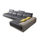 33.46 "H Faux Leather verzonken ARM SOFA & CHAISE VOOR LIDE ROOM