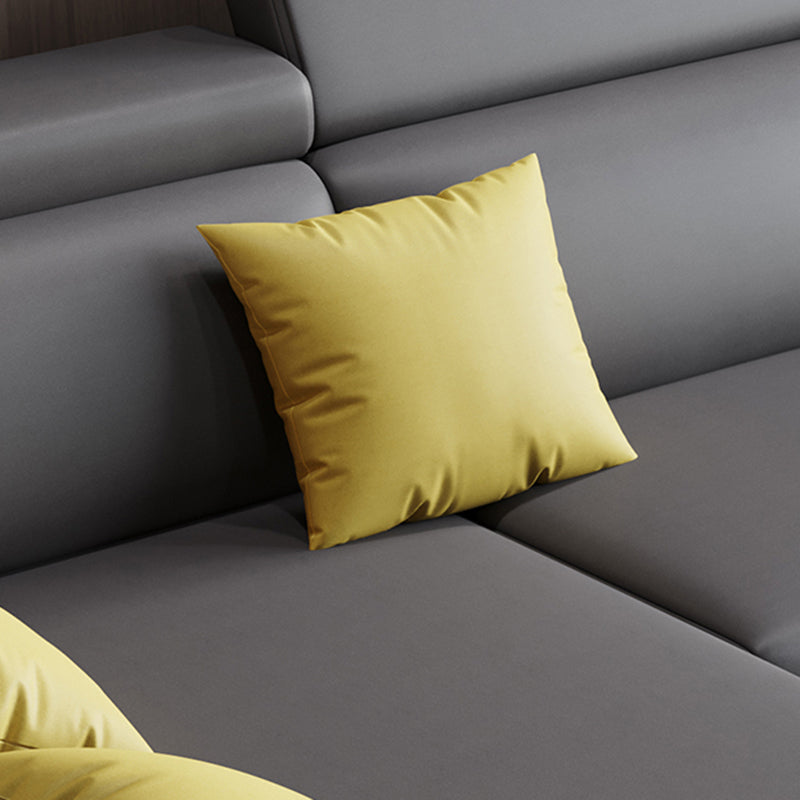 33.46 "H Faux Leather verzonken ARM SOFA & CHAISE VOOR LIDE ROOM