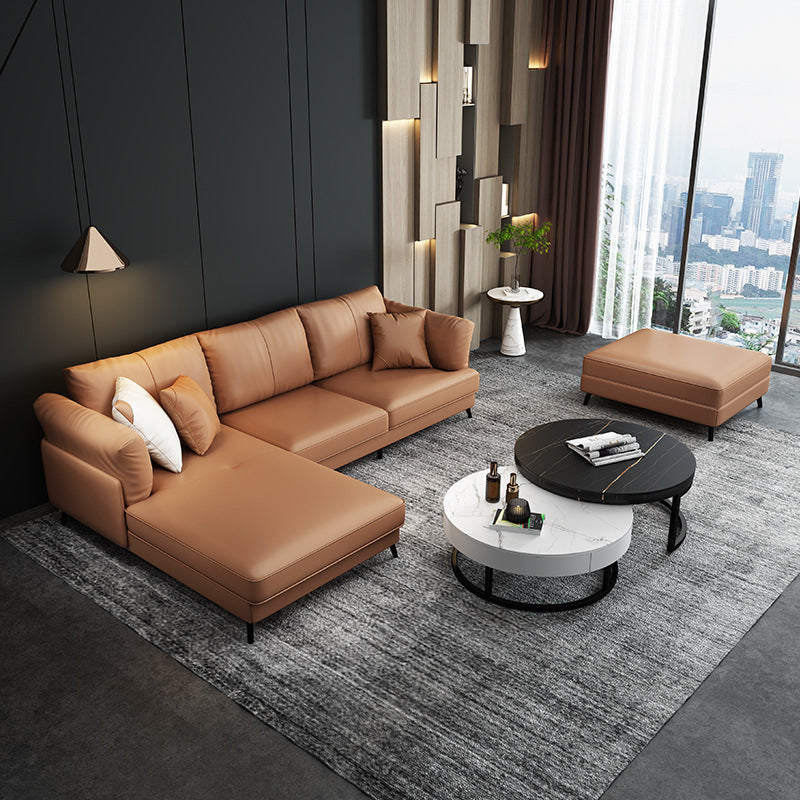 MODERNE 33.46 "H BRORN FAURUME PLICRIEUX COLON TOP SOFA ET CHAISE