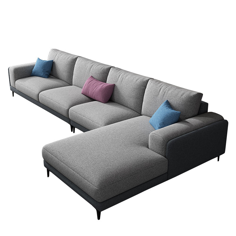 33.07 "H Baumwollmischung Quadratarmsofa & Chaise für Wohnzimmer