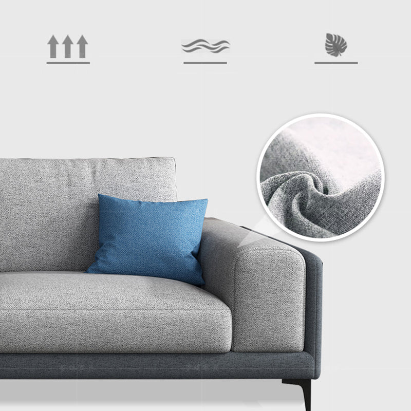 33.07 "H Baumwollmischung Quadratarmsofa & Chaise für Wohnzimmer