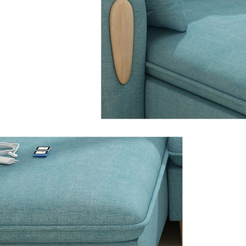 34.64 "H Cotton Blend Sofá y chaise para sala de estar para sala de estar