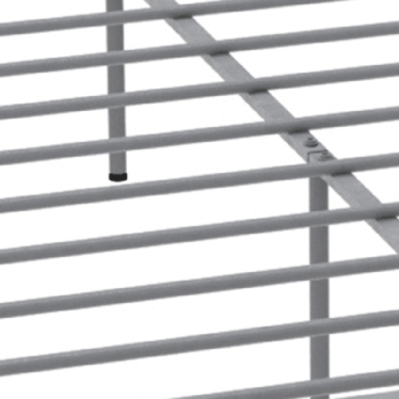 84.65 inch Wide Industial Bed Frame Metal Bed with Headboard Clearhalo 'Bedroom Furniture' 'Beds' 'furn' 'furn_beds' 'Furniture' 6119658