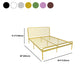 84.65 inch Wide Industial Bed Frame Metal Bed with Headboard Clearhalo 'Bedroom Furniture' 'Beds' 'furn' 'furn_beds' 'Furniture' 6119661
