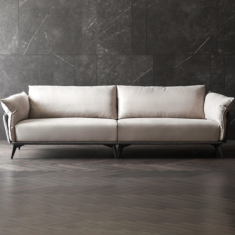 Braun 3/4-Sitzer Lose Rückensofa zeitgenössischer Smoking-Armsofa