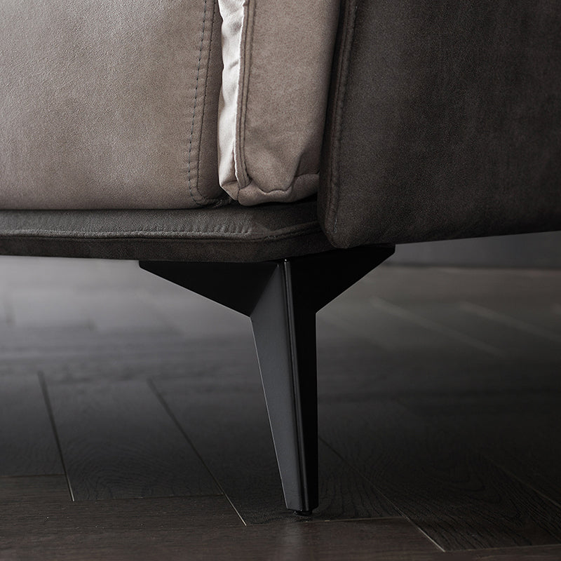 Braun 3/4-Sitzer Lose Rückensofa zeitgenössischer Smoking-Armsofa