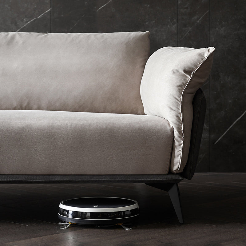 Braun 3/4-Sitzer Lose Rückensofa zeitgenössischer Smoking-Armsofa