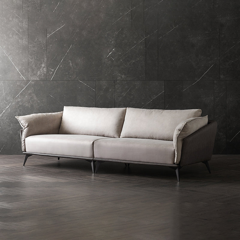 Braun 3/4-Sitzer Lose Rückensofa zeitgenössischer Smoking-Armsofa