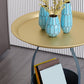 Mid-Century Metal Side End Table Tray Top Corner Table for Living Room