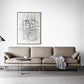 Modern Pillow Top Arm Sofa Faux/Genuine Leather Sofa in Gray