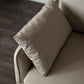 Modern Pillow Top Arm Sofa Faux/Genuine Leather Sofa in Gray