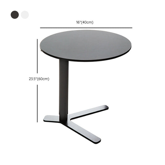 Mid-Century Modern Metal End Table Pedestal Round Sofa Side Table Clearhalo 'Coffee & Accent Tables' 'End & Side Tables' 'end_side_tables' 'furn' 'furn_end_side_tables' 'Furniture' 'Living Room Furniture' 6119735