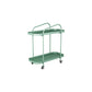 25.2" Tall Metal Side Table Shelf Included End Table with Casters Green 1 Clearhalo 'Coffee & Accent Tables' 'End & Side Tables' 'end_side_tables' 'furn' 'furn_end_side_tables' 'Furniture' 'Living Room Furniture' 6119744
