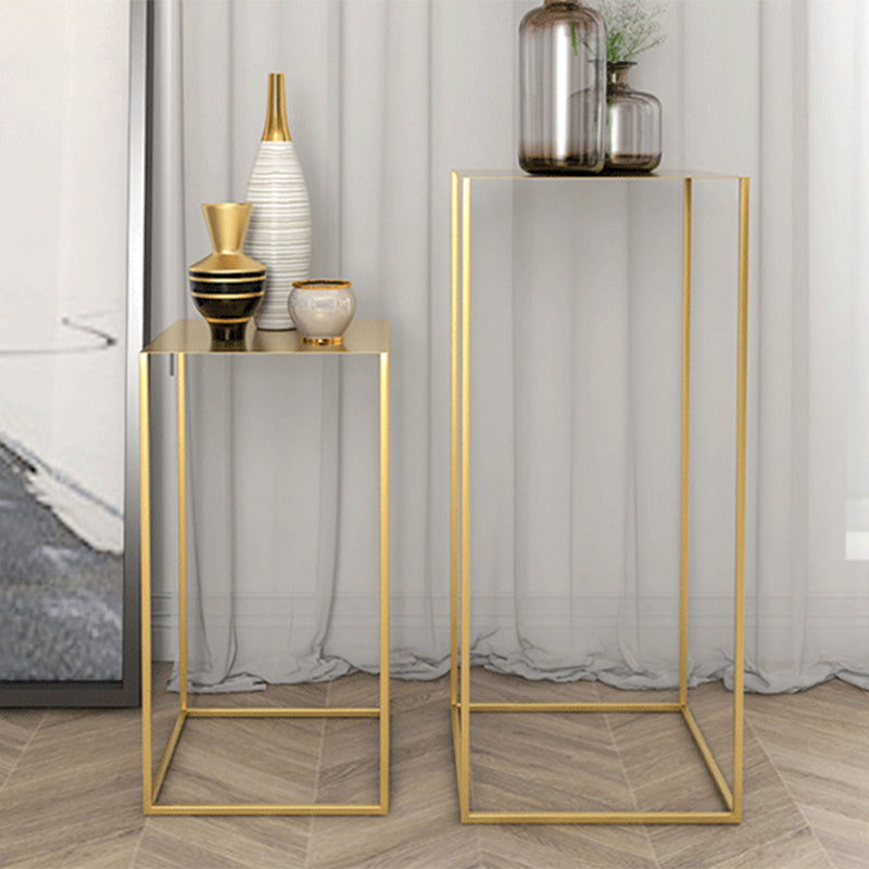 Square Metallic End Table Set Minimalist Frame Sofa Side Table