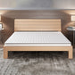 Scandinavisch rechthoekig bed hoofdeinde houten bed met aangepaste benen