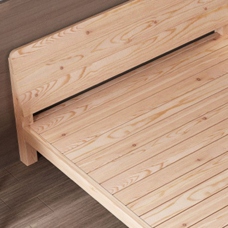 Scandinavisch rechthoekig bed hoofdeinde houten bed met aangepaste benen