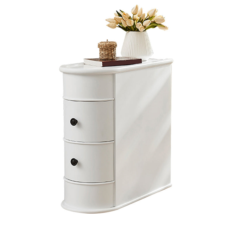 2-Drawer Wood Side Table North European Geometric Corner Table