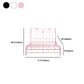 84.65 inch Wide Contemporary Bed Frame Metal Solid Color Bed with Headboard