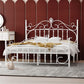 Single Metal Arched Headboard Bed Open-Frame Bed with Metal Legs