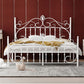 Single Metal Arched Headboard Bed Open-Frame Bed with Metal Legs