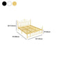 Single Metal Arched Headboard Bed Open-Frame Bed with Metal Legs