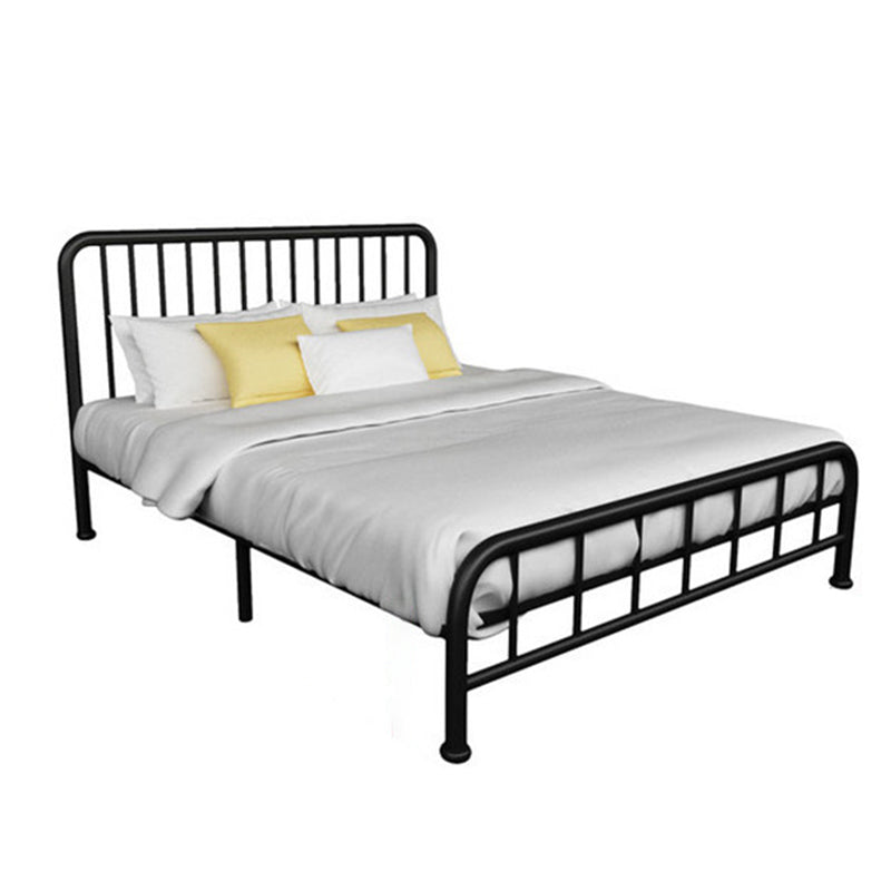 Modern Metal Headboard Bed Rectangular Open-Frame Bed with Metal Legs Clearhalo 'Bedroom Furniture' 'Beds' 'furn' 'furn_beds' 'Furniture' 6120088