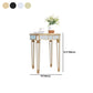 Round Glass Top Side End Table Modernistic Solid Wood 4 Legs End Table Clearhalo 'Coffee & Accent Tables' 'End & Side Tables' 'end_side_tables' 'furn' 'furn_end_side_tables' 'Furniture' 'Living Room Furniture' 6120119