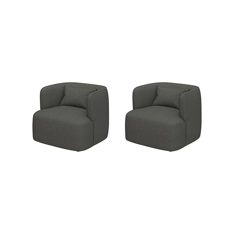 Chaise de 33,46 "Barreau de large Armes encastrées incluses pour le salon