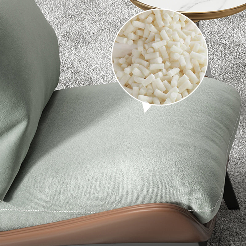 Velvet Armless Chair Pillow Back Chair for Living Room, 30.70" Wide Clearhalo 'Accent Chairs' 'accent_chairs' 'Chairs & Seating' 'furn' 'furn_accent_chairs' 'Furniture' 'Living Room Furniture' 6120251